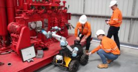 Woodside Robot Trial hard at work